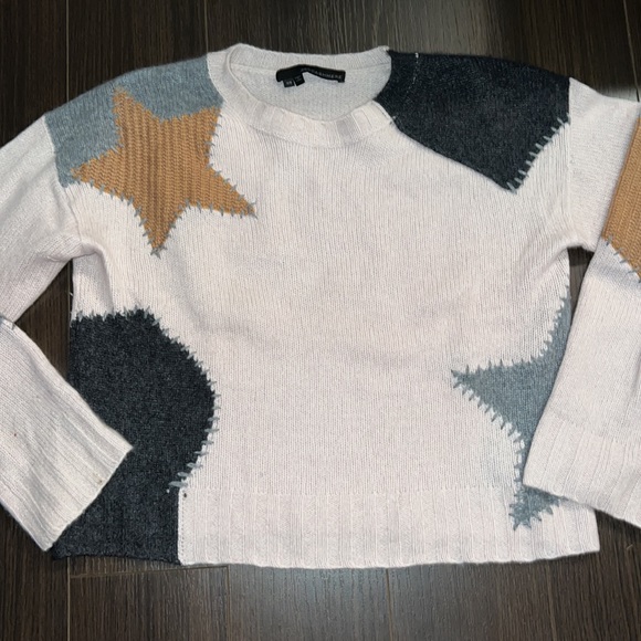 360 CASHMERE Julita Star Patch Sweater, XS - Picture 3 of 7